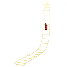 3.4M Climbing Santa Ladder Lights with 328 Warm White LED Lights