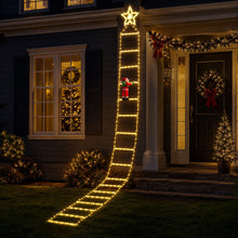 3.4M Climbing Santa Ladder Lights with 328 Warm White LED Lights