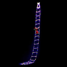 3.5M Climbing Santa Christmas Ladder Lights with 300 Multi-Colour LEDs