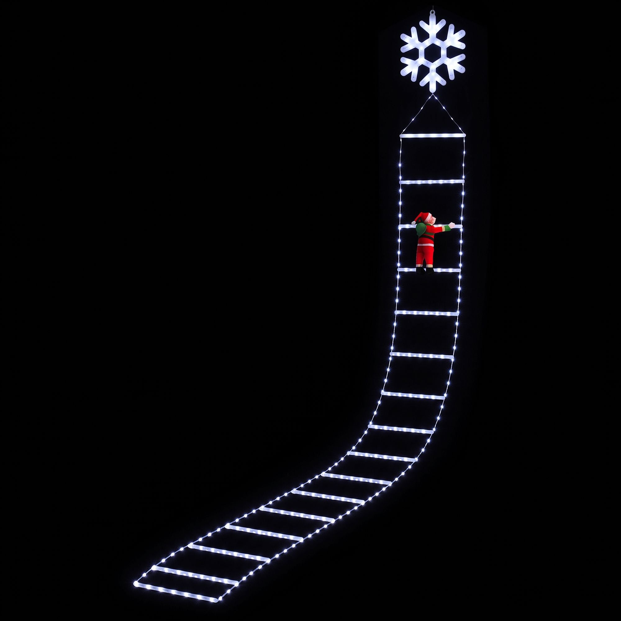 3.4M Climbing Santa Ladder Christmas Lights with 328 LED