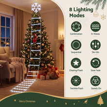 3.4M Climbing Santa Ladder Christmas Lights with 328 LED