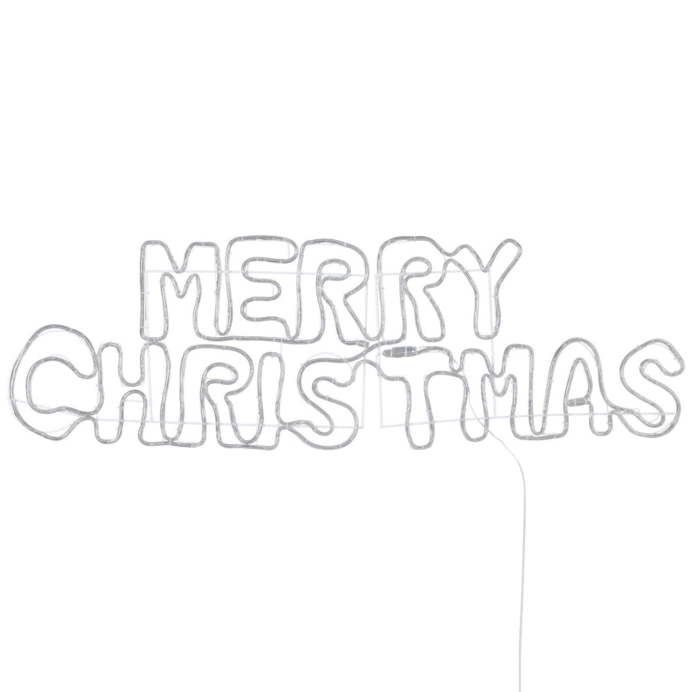 160CM Merry Christmas Motif with 360 Multicolour LEDs