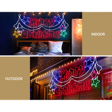 191CM Merry Christmas Motif with 612 Multicolour LEDs