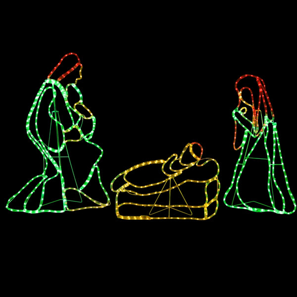 112CM Jesus Is Born Motif Light – Multi-Colour LEDs 552 Lights