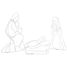112CM Nativity Scene Motif with 552 Multicolour LEDs
