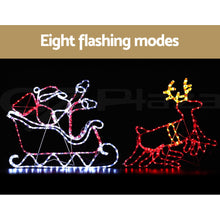 Santa Sleigh and Reindeer Motif Light – Multi-Colour LEDs 806 Lights