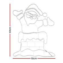 101CM Santa Motif with 248 Multicolour LEDs
