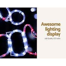 101CM Santa Motif with 248 Multicolour LEDs