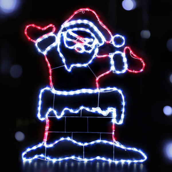 101CM Santa Motif with 248 Multicolour LEDs