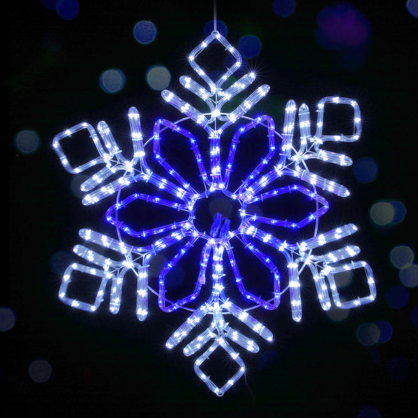 82CM Snowflake Motif with 304 Multicolour LEDs
