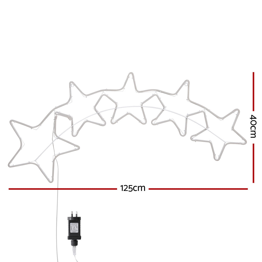 125CM Shooting Stars Motif with 560 Multicolour LEDs