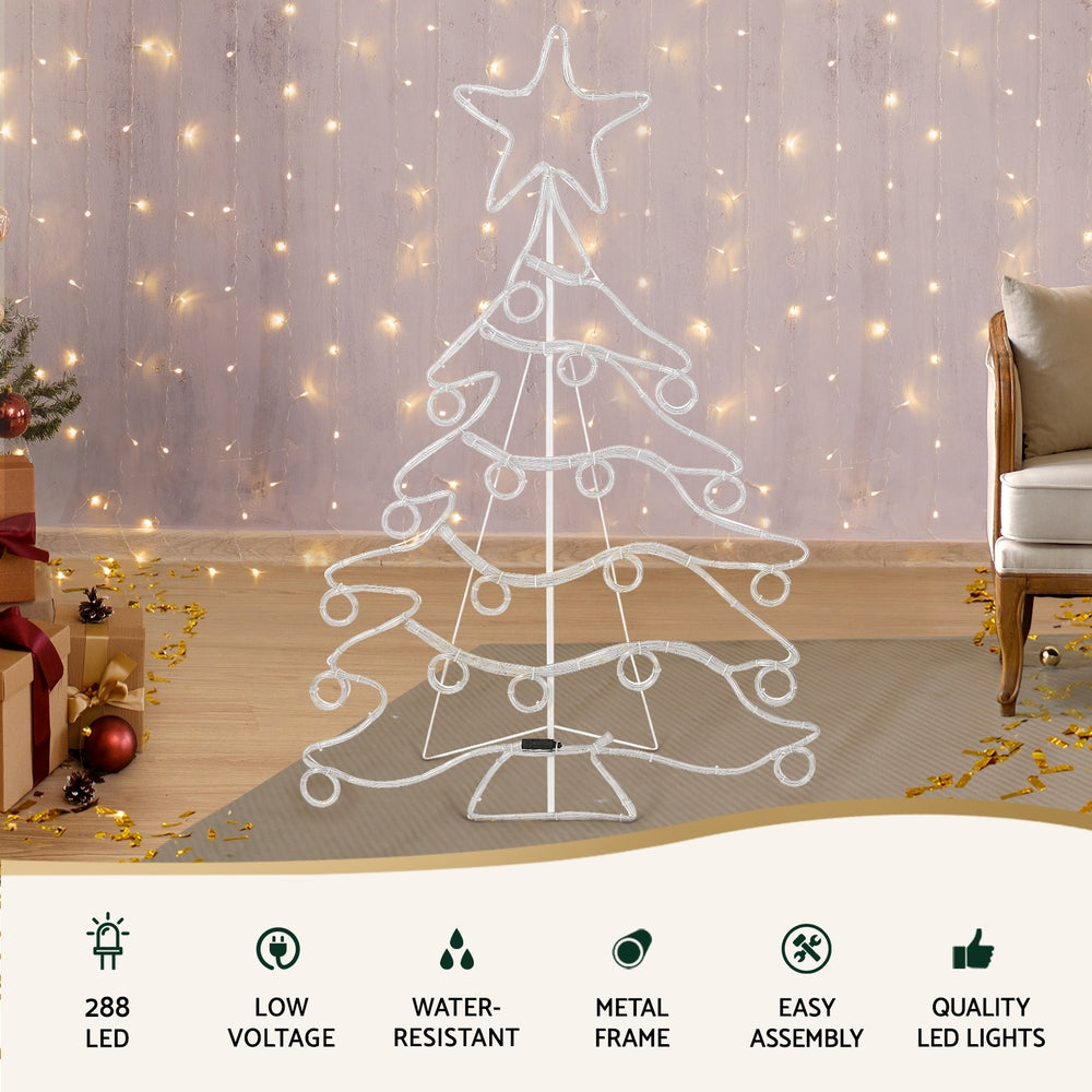 118CM Christmas Tree Motif with 288 Multicolour LEDs
