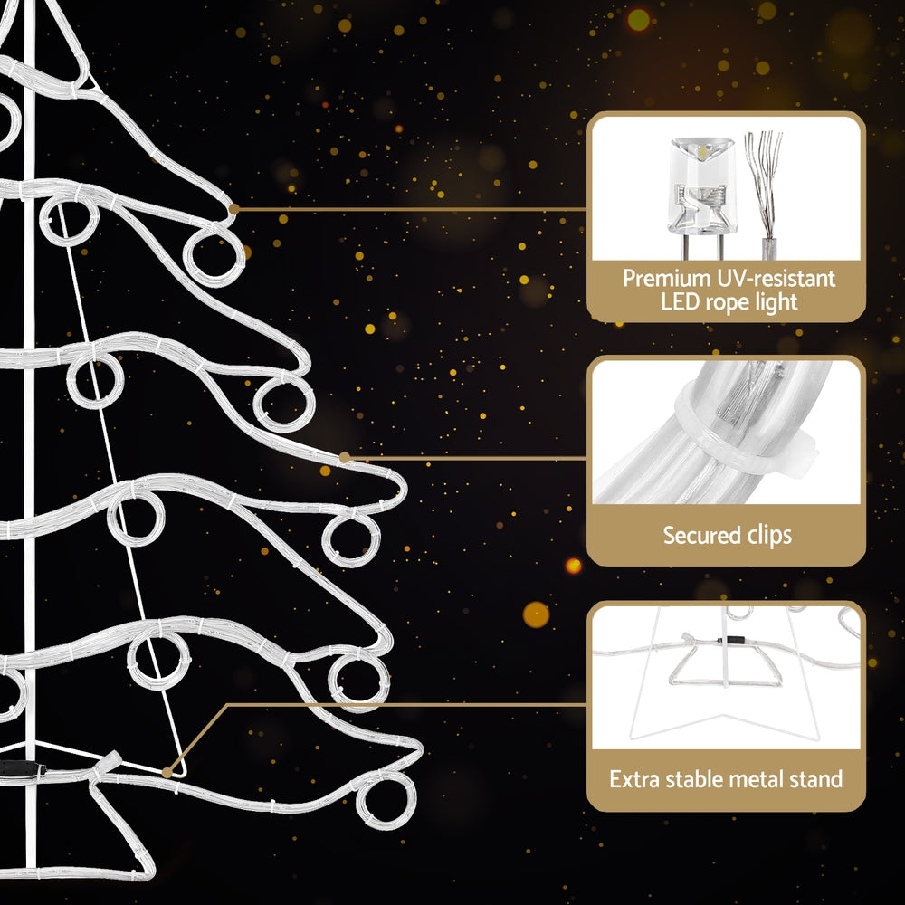 118CM Christmas Tree Motif with 288 Multicolour LEDs