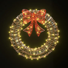 60CM Wreath Motif Light – Solar Warm White LEDs 160 Lights