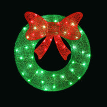 60CM Wreath Motif Light – Solar Warm White LEDs 50 Lights
