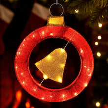 60CM Bell Wreath Motif Light – Warm White LEDs 30 Lights