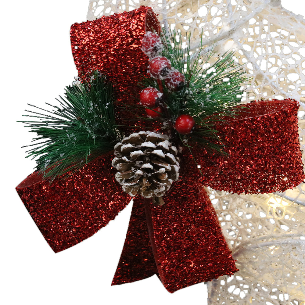 Light-Up Reindeer & Sleigh Set with 215 Warm White LEDs