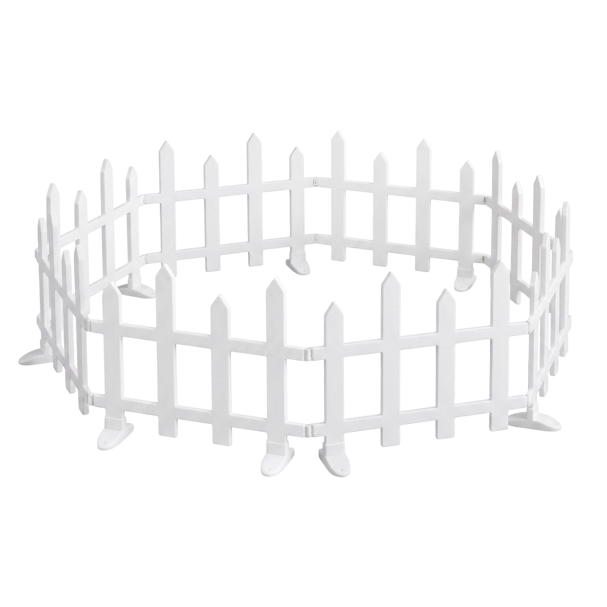 3M Solar Christmas Fence Lights with 128 Warm White LED – 8 Pack