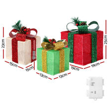 25CM Gift Box Motif Light Set – 60 Warm White LED Lights