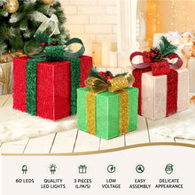 25CM Gift Box Motif Light Set – 60 Warm White LED Lights