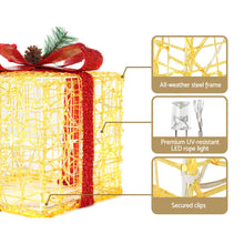 26CM Gift Box Motif Light Set – Warm White LEDs 48 Lights
