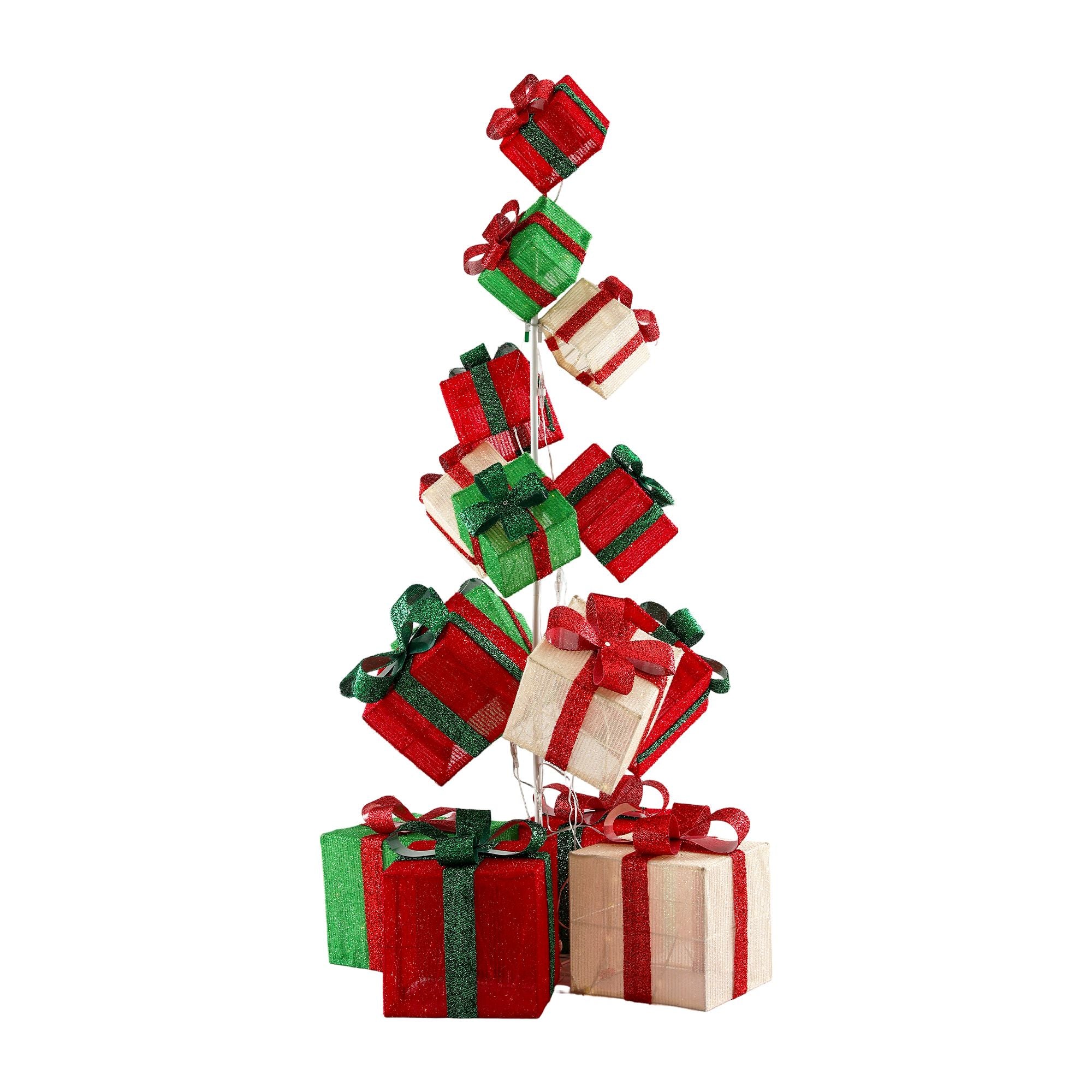 170CM Lighted Christmas Gift Box Tower with 350 LED
