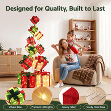 170CM Lighted Christmas Gift Box Tower with 350 LED