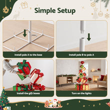 170CM Lighted Christmas Gift Box Tower with 350 LED