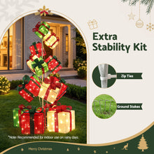 170CM Lighted Christmas Gift Box Tower with 350 LED