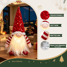30CM Light-Up Christmas Gnomes 3 Pack with Warm White LED Lights