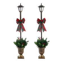 2PCS Lamp Post Pathway Lights – 50 Warm White LED Lights
