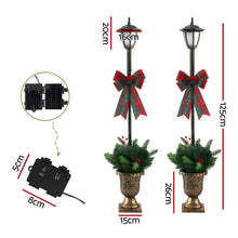 2PCS Lamp Post Pathway Lights – 50 Warm White LED Lights