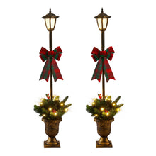 2PCS Lamp Post Pathway Lights – 50 Warm White LED Lights