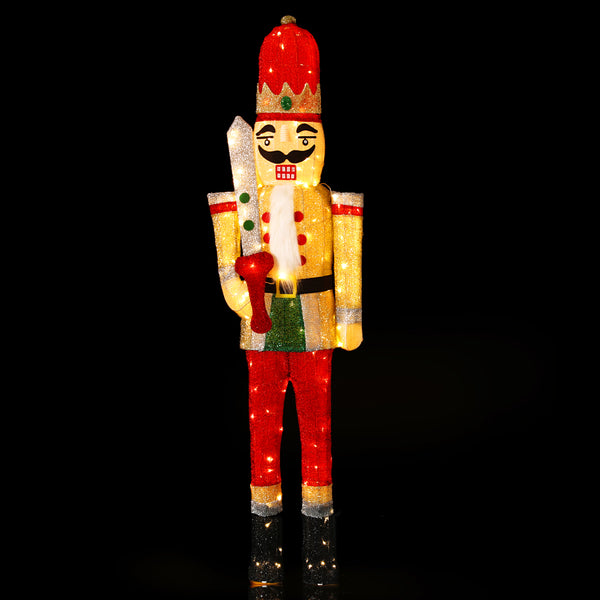 1.7M Nutcracker Motif Light – Warm White LEDs 180 Lights