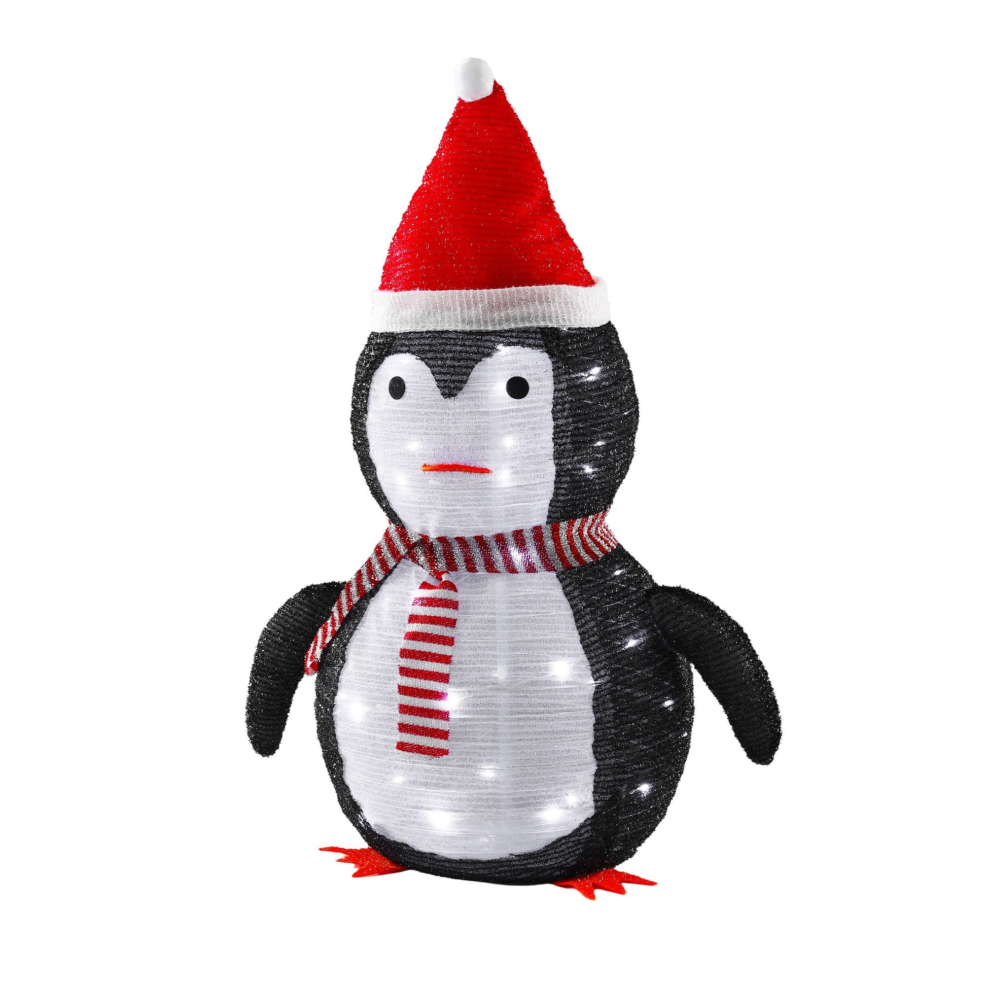70CM Pop-Up Christmas Penguin Decoration with 45 LED