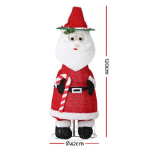 120CM Light-Up Santa with 96 Warm White LEDs