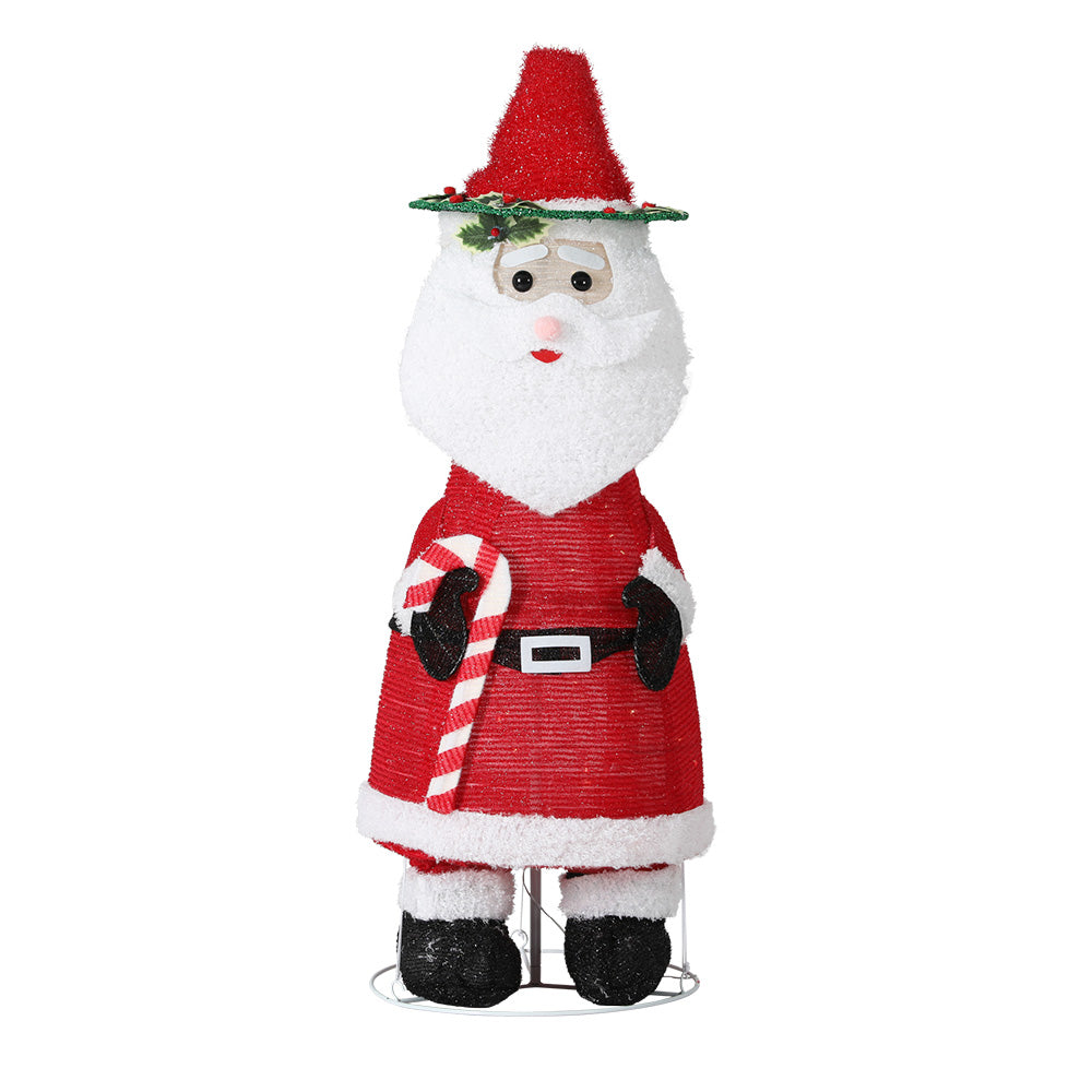 120CM Light-Up Santa with 96 Warm White LEDs