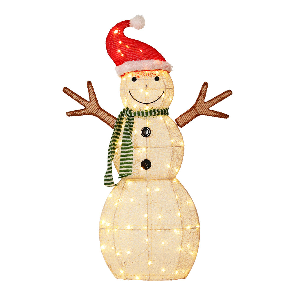 97CM Snowman Motif Light – Warm White LEDs 80 Lights