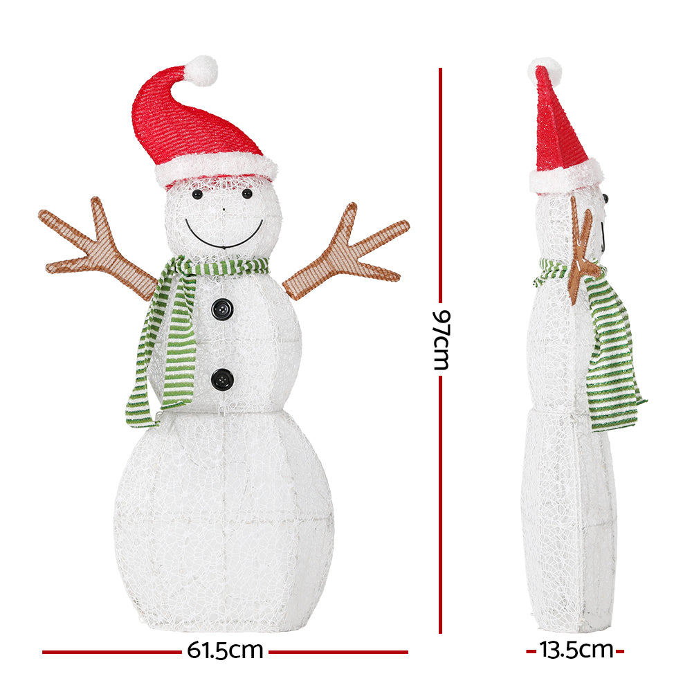 97CM Snowman Motif Light – Warm White LEDs 80 Lights