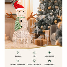 97CM Snowman Motif Light – Warm White LEDs 80 Lights