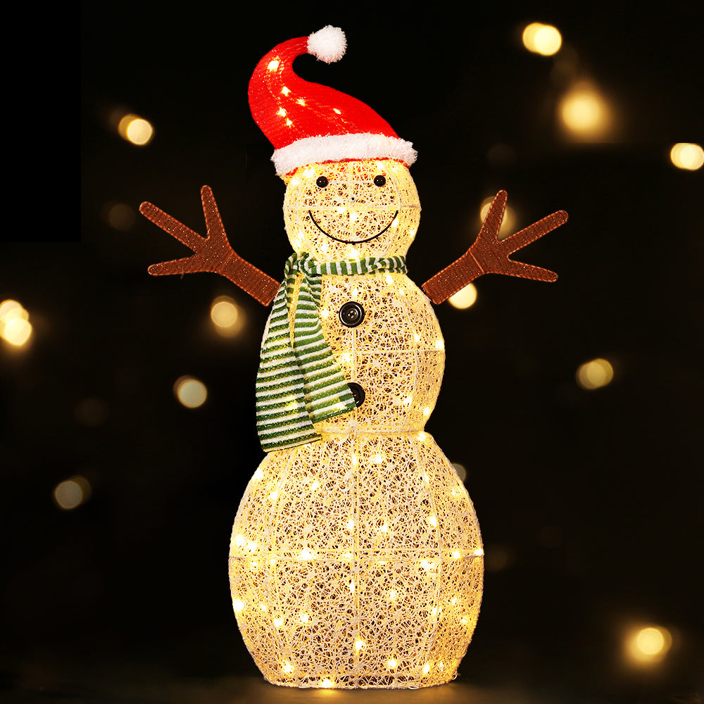 97CM Light-Up Snowman with 80 Warm White LEDs