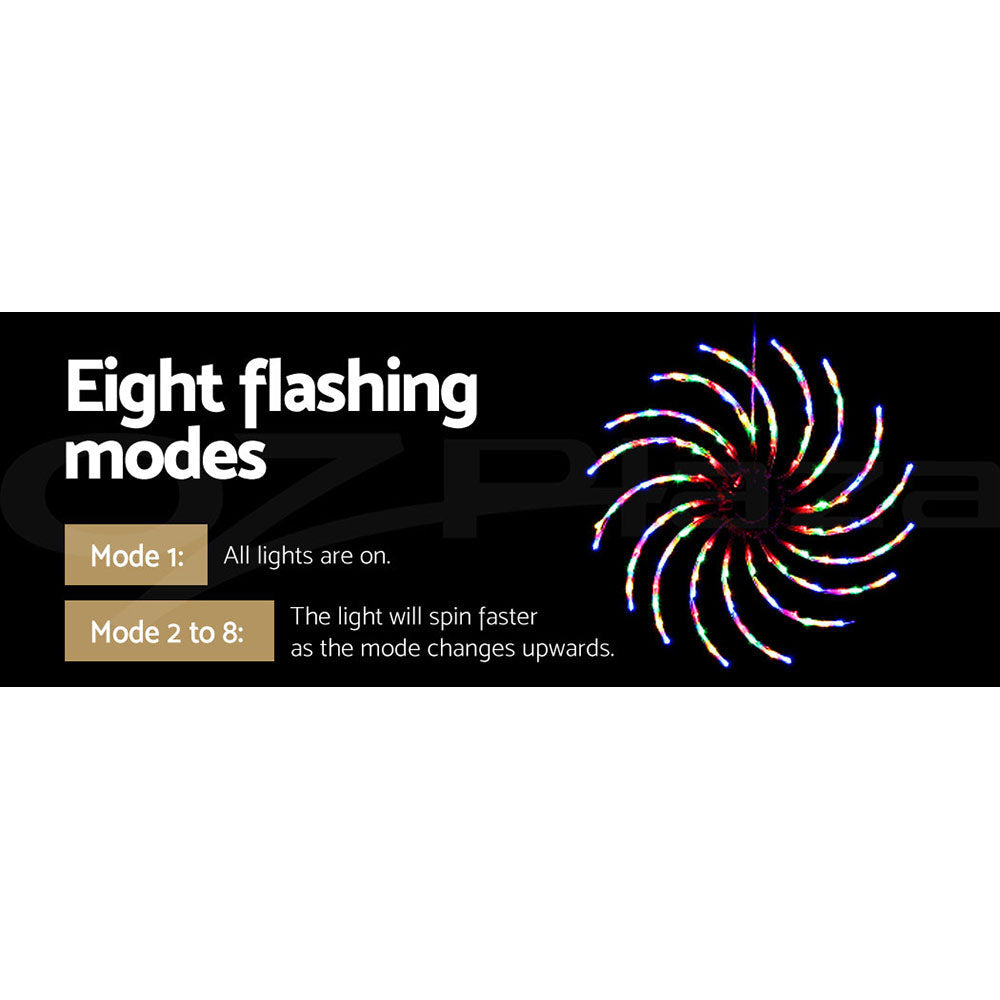 50CM Spinning Motif Light – Multi-Colour LEDs 128 Lights