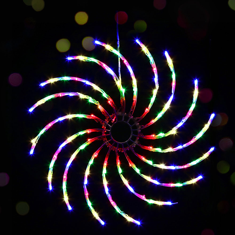 50CM Spiral Motif with 128 Multicolour LEDs