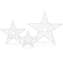 3-Piece Star Motif Light Set – Warm White LEDs 900 Lights