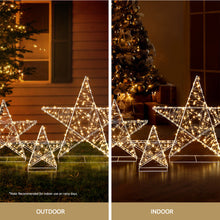3-Piece Star Motif Light Set – Warm White LEDs 900 Lights