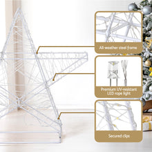 3-Piece Star Motif Light Set – Warm White LEDs 900 Lights