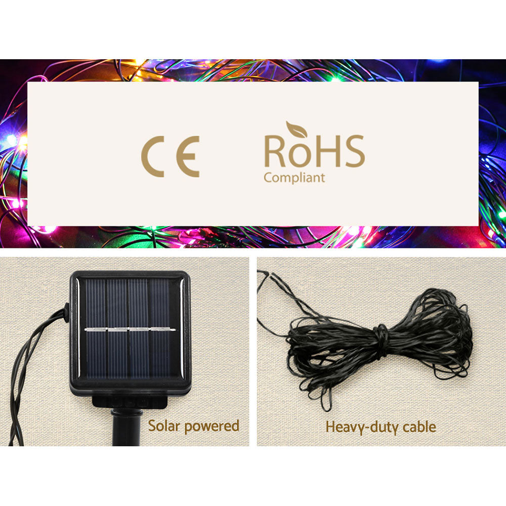 130CM Solar Star Light-Up Motif with 130 Multicolour LEDs