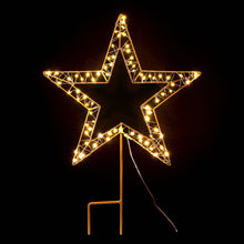 70CM 3D Christmas Star Motif Light Display – 100 Warm White LED Lights