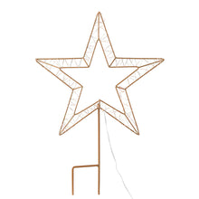 70CM 3D Christmas Star Motif Light Display – 100 Warm White LED Lights