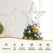 70CM 3D Christmas Star Motif Light Display – 100 Warm White LED Lights